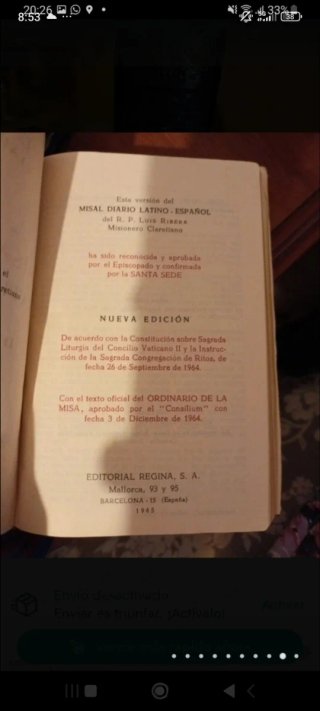 Misal antiguo diario 1965