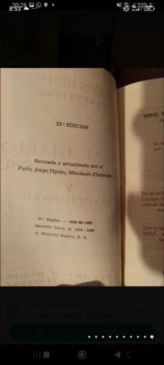 Misal antiguo diario 1965