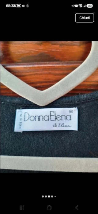 Top Donna Elena perline ricamato a mano