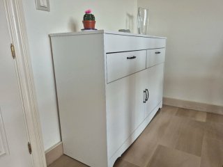 Conjunto Muebles Salón: Vitrina, Aparador, Estante