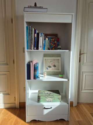 Conjunto Muebles Salón: Vitrina, Aparador, Estante