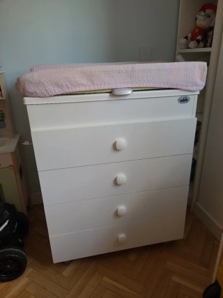 Mueble cambiador bañera bebé