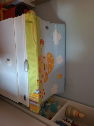 Mueble cambiador bañera bebé