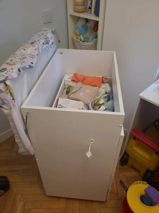 Mueble cambiador bañera bebé