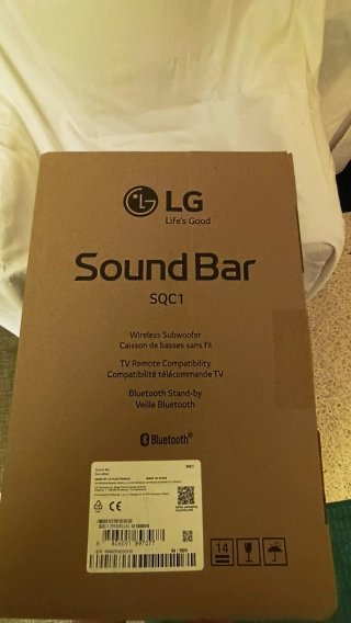 Barra de Sonido LG-SQC1 con Subwoofer Inalámbrico