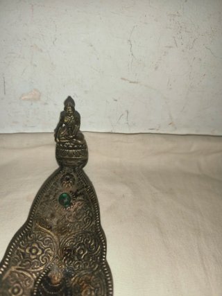 Antiguo portavelas inciensario hindú