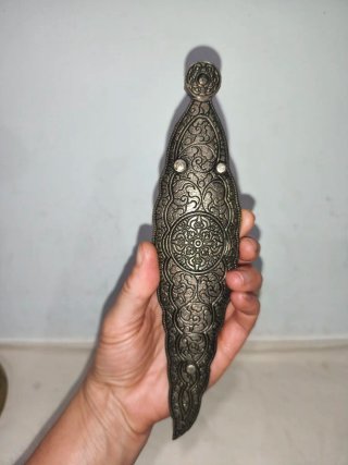Antiguo portavelas inciensario hindú