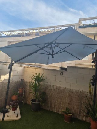 Sombrilla de jardín plegable
