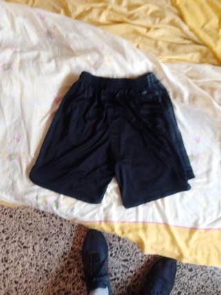 Bermudas Real Madrid Adidas Negras Doradas