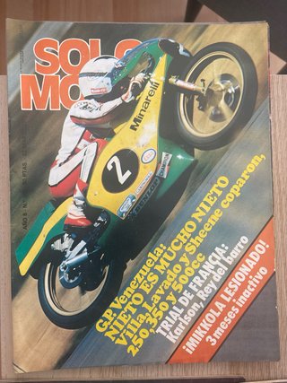 Lote 9 revistas Solo Moto (5€/unidad)