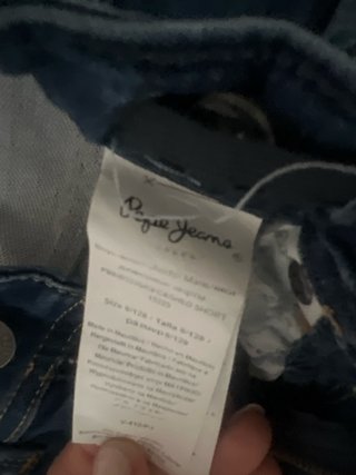 Vaquero corto Gymboree azul pepe jeans