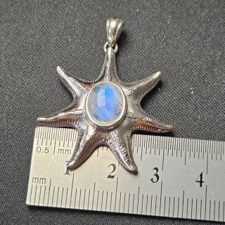 Colgante Estrella de Mar Plata 925 Piedra Luna
