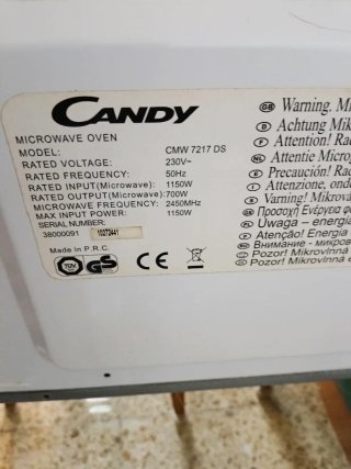 Microondas Candy