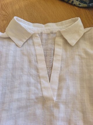 Camicia donna cotone e chiffon