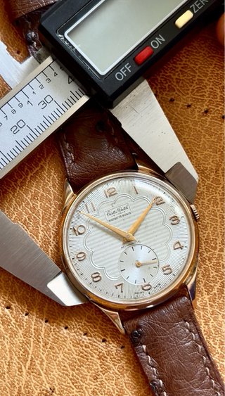 Reloj Cristal Watch Vintage XL Correa avestruz