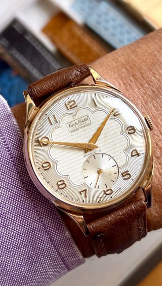 Reloj Cristal Watch Vintage XL Correa avestruz