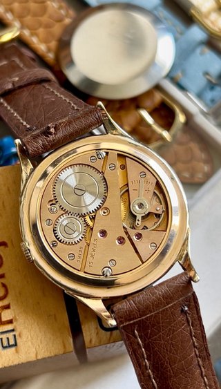 Reloj Cristal Watch Vintage XL Correa avestruz