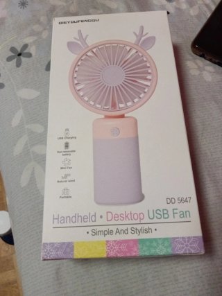Ventilador USB Portátil Mano/Escritorio