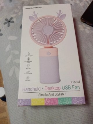 Ventilador USB Portátil Mano/Escritorio