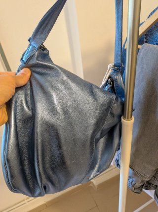 Bolso BIBA azul plateado