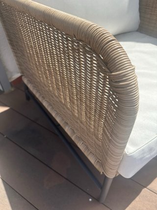 Conjunto sofá y mesa de jardín (ambas de diseño)
