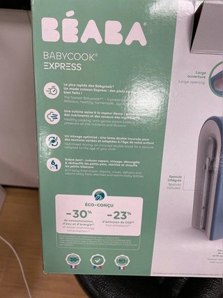 BEABA, Babycook Express, Robot de cocina infantil 4 en 1