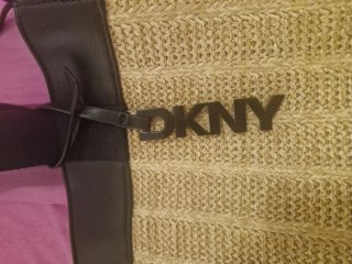 Bolso DKNY Beige y Negro a extrenar original