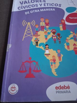 Libro Valores civicos y eticos 6 primaria edebe