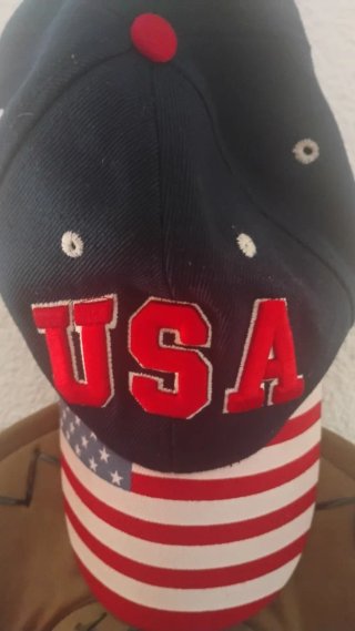 Gorra USA con bandera americana