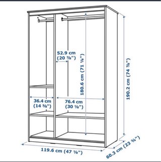 Armario Blanco Ikea SONGESAND