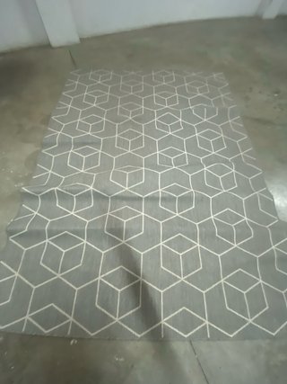 Alfombra gris geométrica exterior
