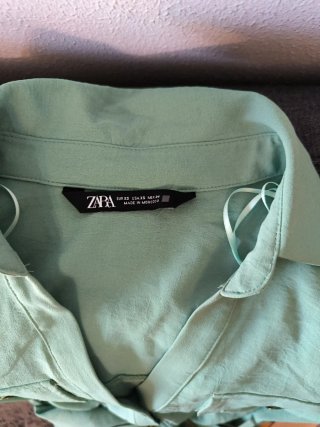 Abito lungo Zara verde