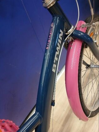 Bicicleta paseo niños 24 Pulgadas Original 500 azul rosa