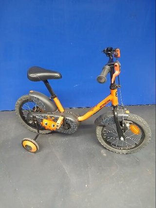 Bicicleta niños 14 pulgadas Btwin 500 Robot naranja 3-4,5
