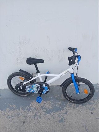 Bicicleta niños 16 pulgadas Btwin 500 Astronauta gris 4,5-6