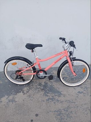 Bicicleta niños 20 pulgadas Riverside 500 6-9 años coral