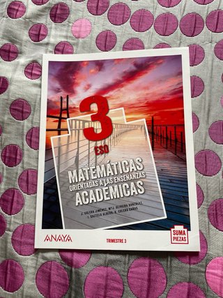 Libros Matemáticas 3 ESO