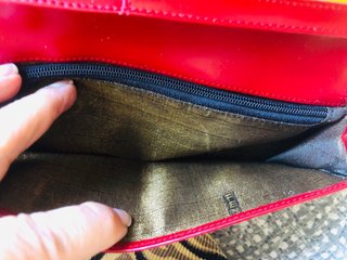 Cartera Fendi Marrón y Roja