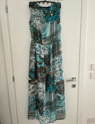 Vestito lungo fantasia floreale