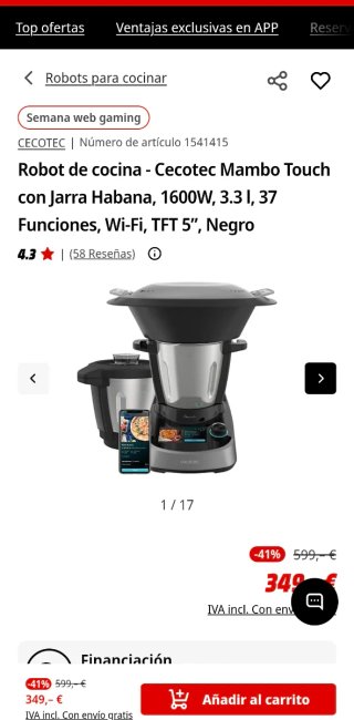 Robot Cocina Mambo Touch Cecotec