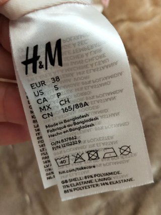 Bañador H&M floral rosa talla 38