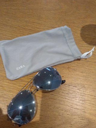 Gafas Zara Aviador espejo azulado
