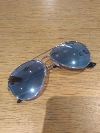 Gafas Zara Aviador espejo azulado
