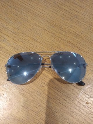 Gafas Zara Aviador espejo azulado