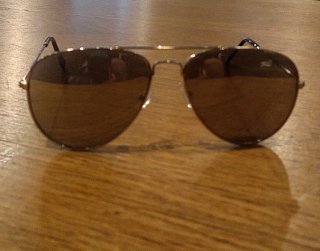 Gafas Zara Aviador espejo azulado