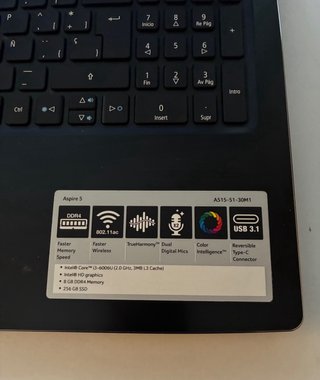 Portátil Acer Aspire 5