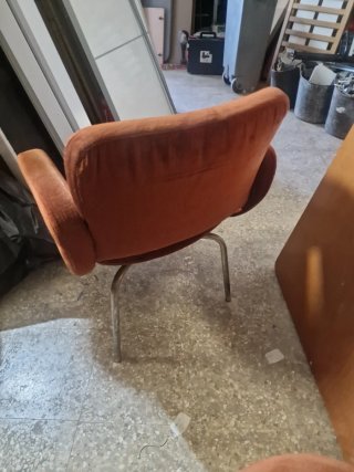 Pareja sillones oficina vintage terciopelo
