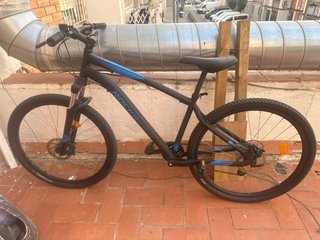 Bicicleta RockRider MTB Negra/Azul