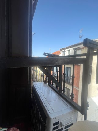 Mesa balcón madera abatible