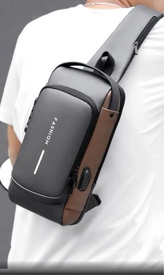 Mochila Bandolera Antirrobo Carga USB